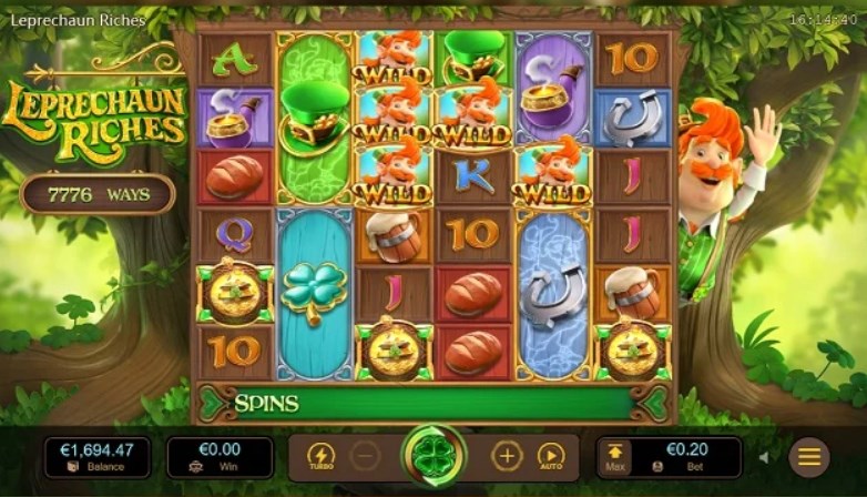 The Leprechaun Riches slot machine bonus icons